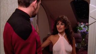 Marina Sirtis sexy – Star Trek: The Next Generation s06e03 (1992)