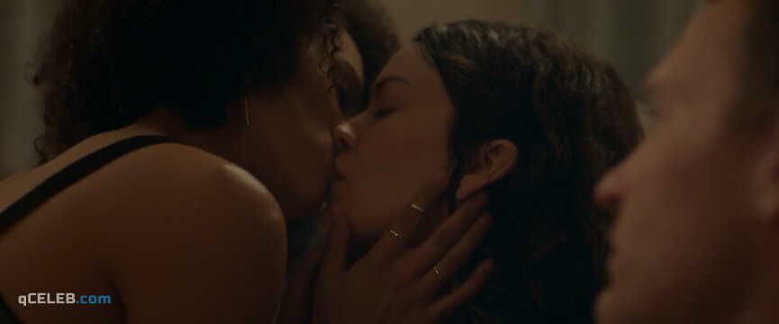 14. Nathalie Emmanuel nude, Britt Lower sexy – Holly Slept Over (2020)