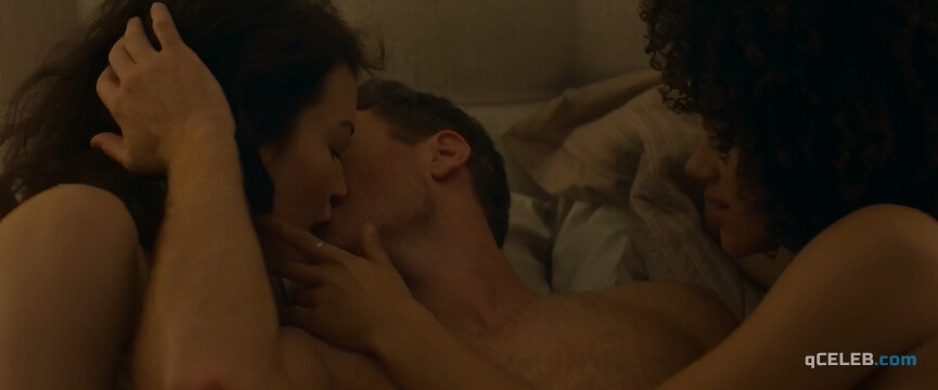 17. Nathalie Emmanuel nude, Britt Lower sexy – Holly Slept Over (2020)