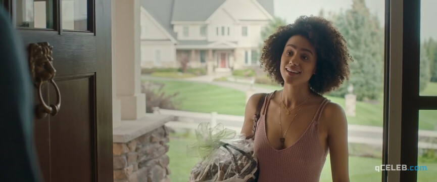 8. Nathalie Emmanuel nude, Britt Lower sexy – Holly Slept Over (2020)