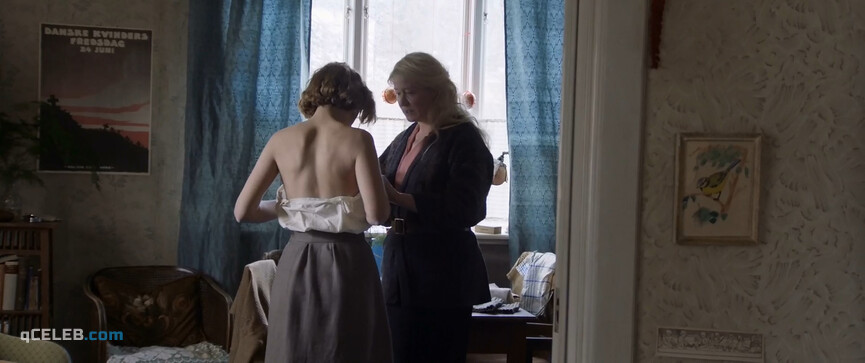 5. Alba August nude – Becoming Astrid (2018)