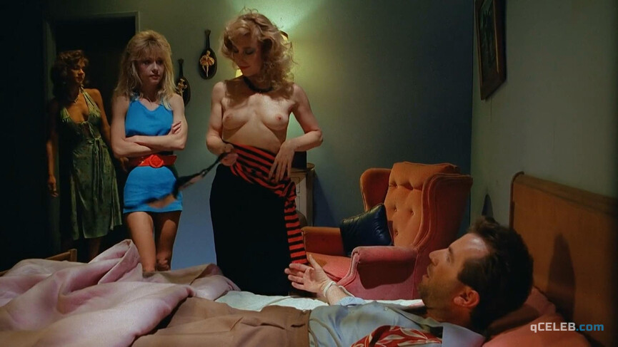 3. Linnea Quigley nude, Tricia Burns nude – Hollywood Chainsaw Hookers (1988)