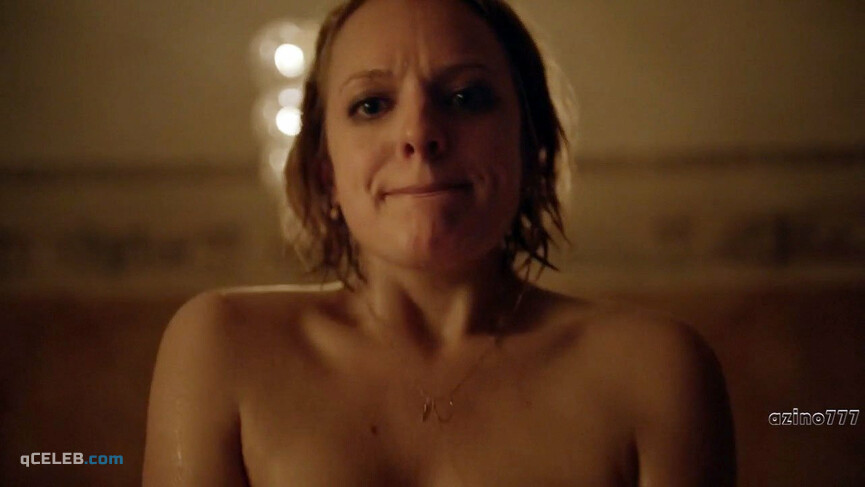 1. Elisabeth Moss nude – The Square (2017)