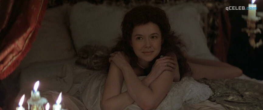 2. Annette Bening nude – Valmont (1989)